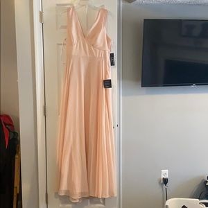 Bridesmaids gown in rose